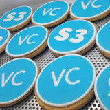 Large shortbread biscuit with logo