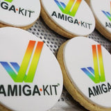 Large shortbread biscuit with logo